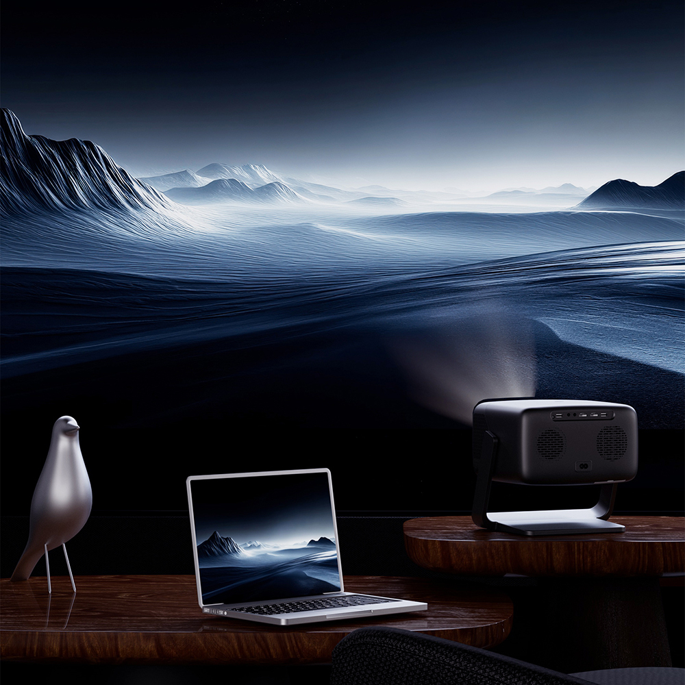 Lenyes LPR02 4.45” LCD 360 Derece Dönebilen Otomatik Netleme Özellikli Projektör Yansıtma Cihazı - 6