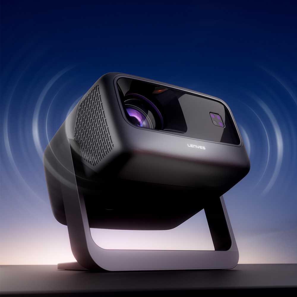 Lenyes LPR02 4.45” LCD 360 Derece Dönebilen Otomatik Netleme Özellikli Projektör Yansıtma Cihazı - 8