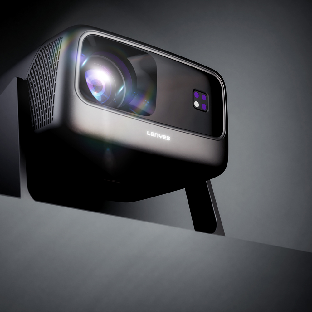 Lenyes LPR02 4.45” LCD 360 Derece Dönebilen Otomatik Netleme Özellikli Projektör Yansıtma Cihazı - 11