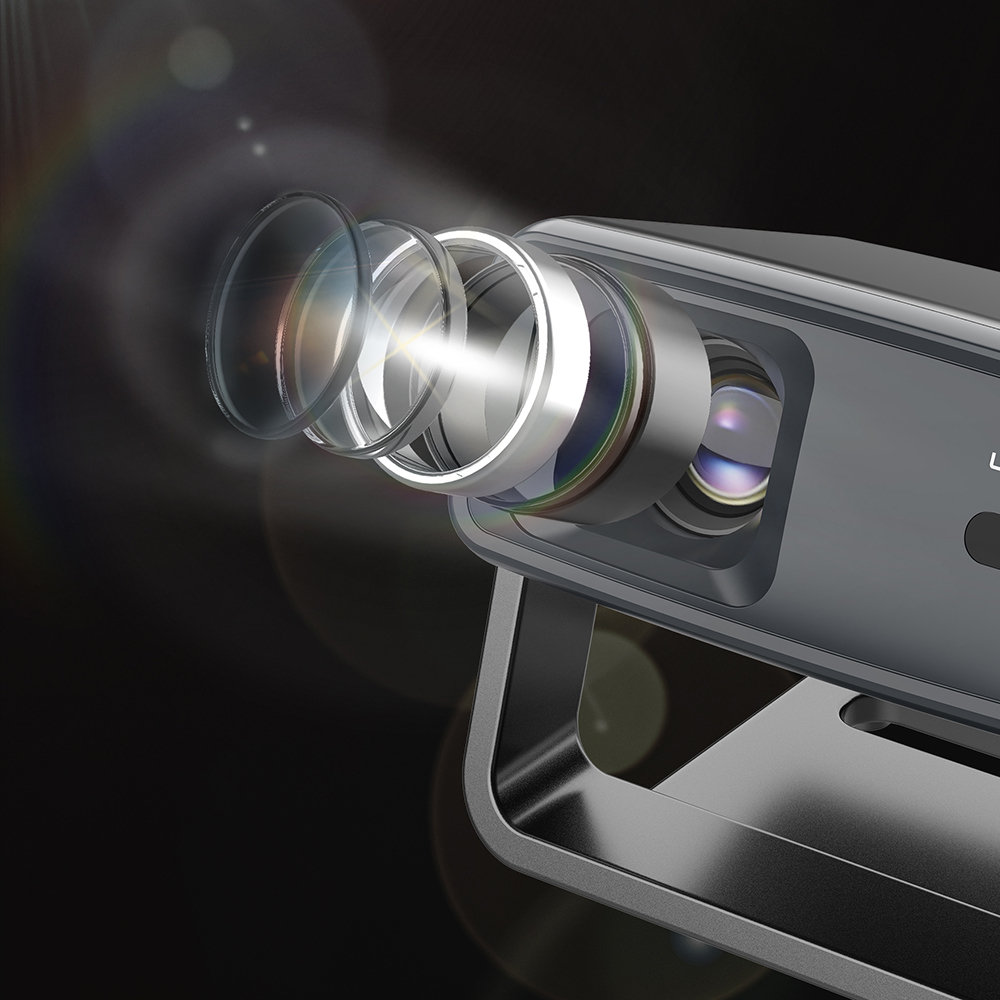 Lenyes LPR03 2.69 inch LCD 200 ANSI Lumen PTZ Projector Mirror Device - 5