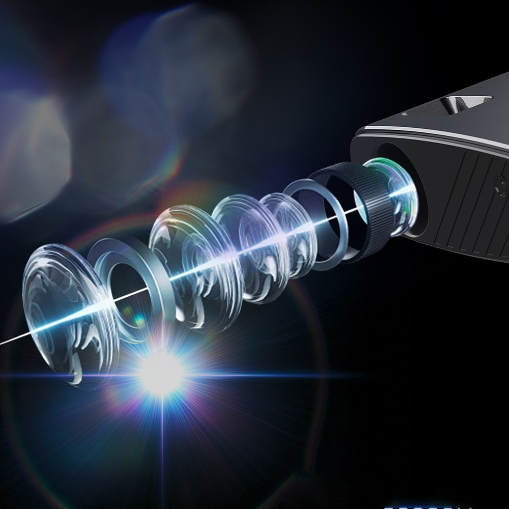 Lenyes LPR04 Pro 2 inch LCD 100 ANSI Lumen Projector Mirror Device - 6