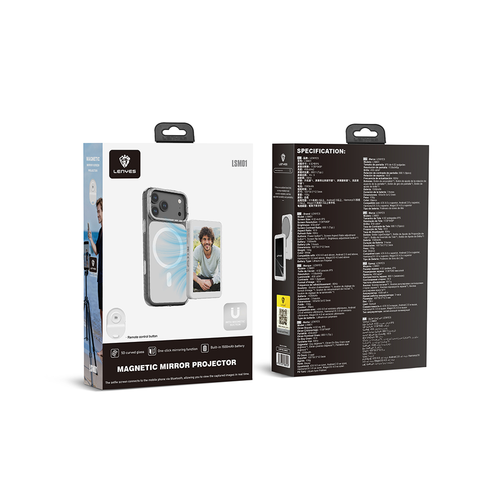 Lenyes LSM01 Bluetooth Kumandalı Magnetik Wireless Ekran Yansıtma Cihazı - 6