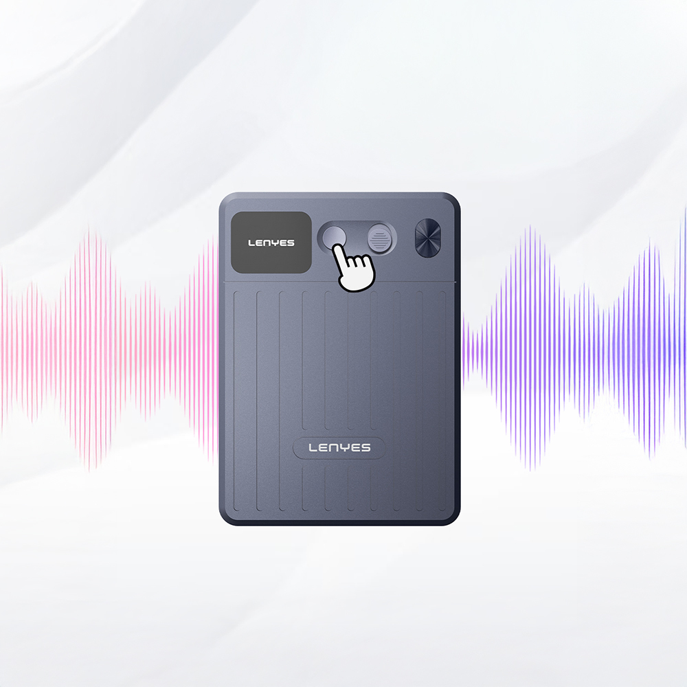 Lenyes LT01 Yapay Zeka Destekli Canlı Çeviri Özellikli Magnetik Ses Kayıt Cihazı - 4