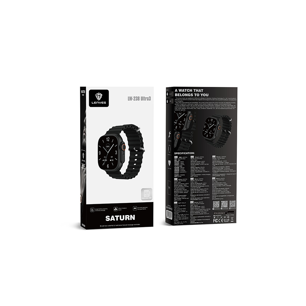 Lenyes LW-238 Ultra3 Saturn Serisi iOS ve Android Uyumlu Akıllı Saat - 11