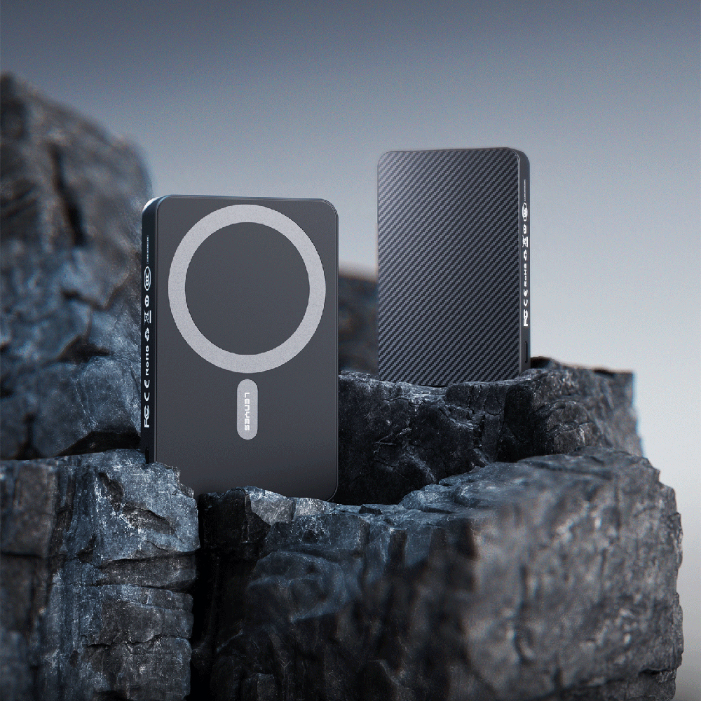 Lenyes P32 Aramid Fiber Powerbank 15W 5000mAh with M-safe Charging - 3