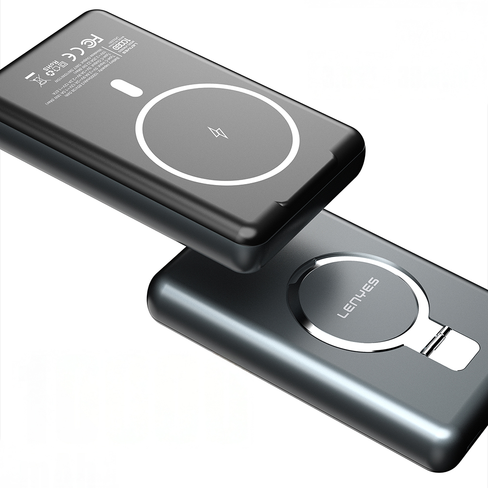 Lenyes PW1001D PD 22.5W Fast Charging Stand Wireless Powerbank 15W 10000mAh - 4