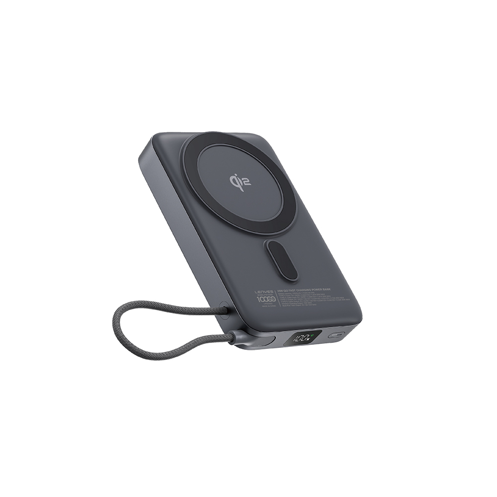 Lenyes PW1009D PD 35W Qi2 Technology Type-C Wired Stand Wireless Powerbank 15W 10000mAh - 1