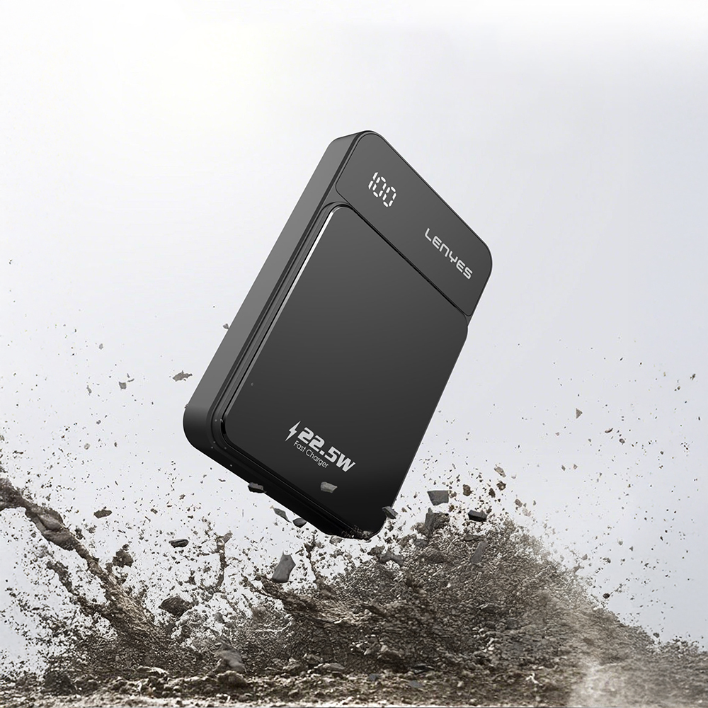 Lenyes PW126D Dijital LED Ekranlı Kablosuz Şarj Özellikli Powerbank 22.5W 10.000mAh - 3