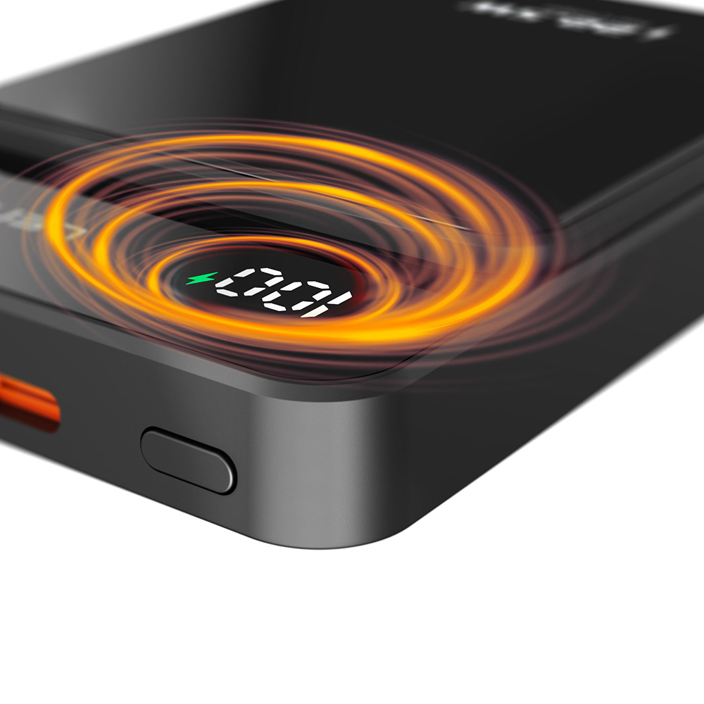 Lenyes PW126D Dijital LED Ekranlı Kablosuz Şarj Özellikli Powerbank 22.5W 10.000mAh - 4