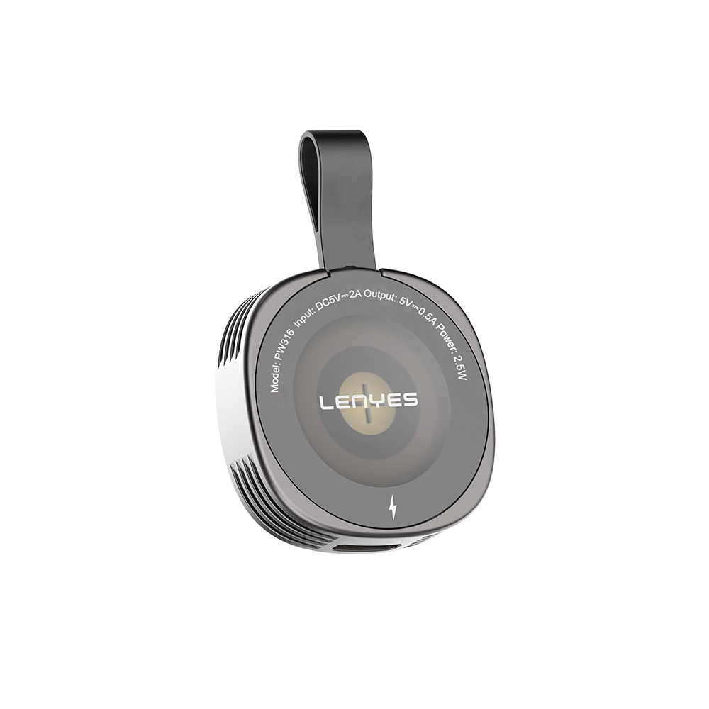 Lenyes PW316 Akıllı Saat Mini Wireless Magnetik Şarj Aleti 2.5W - 1
