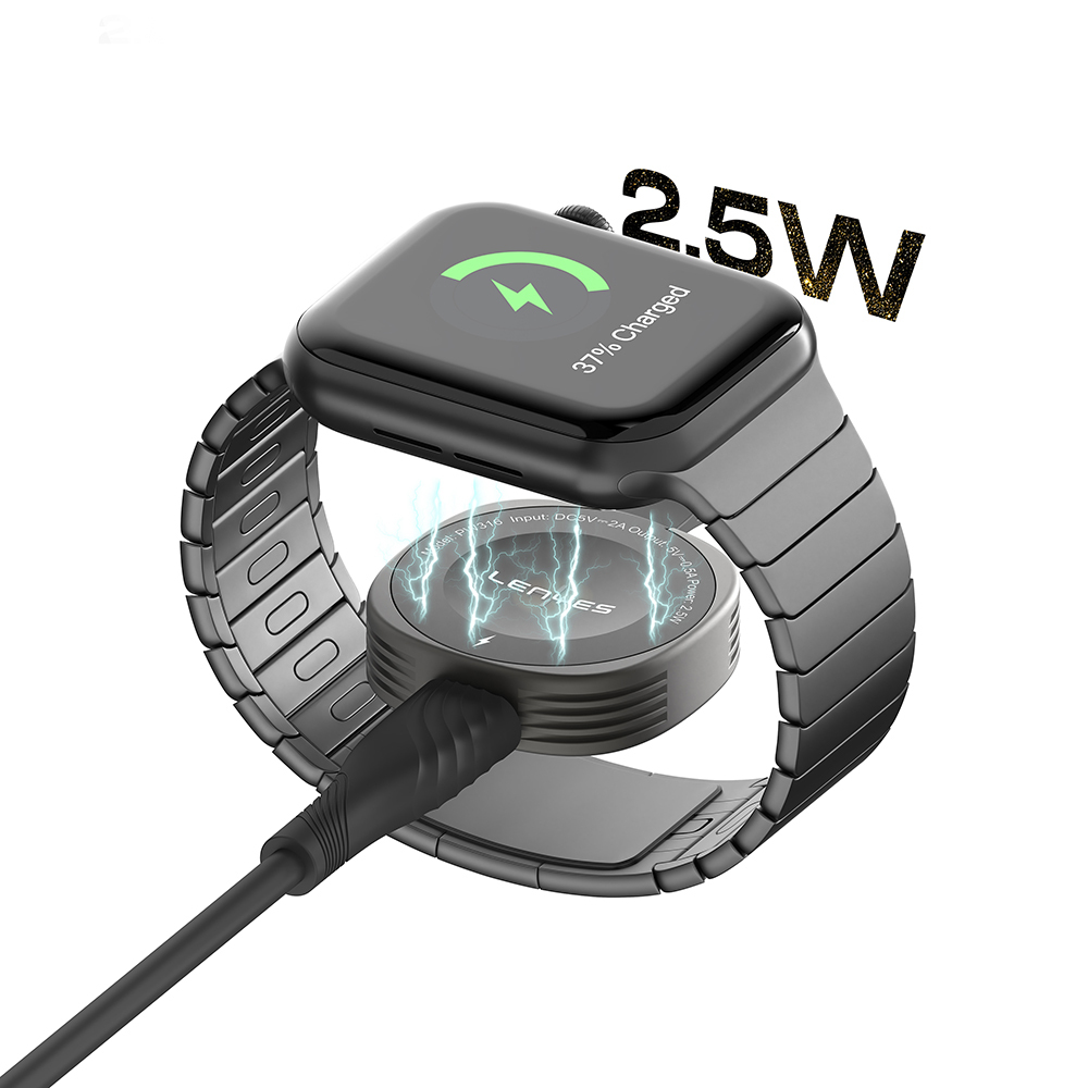 Lenyes PW316 Akıllı Saat Mini Wireless Magnetik Şarj Aleti 2.5W - 5
