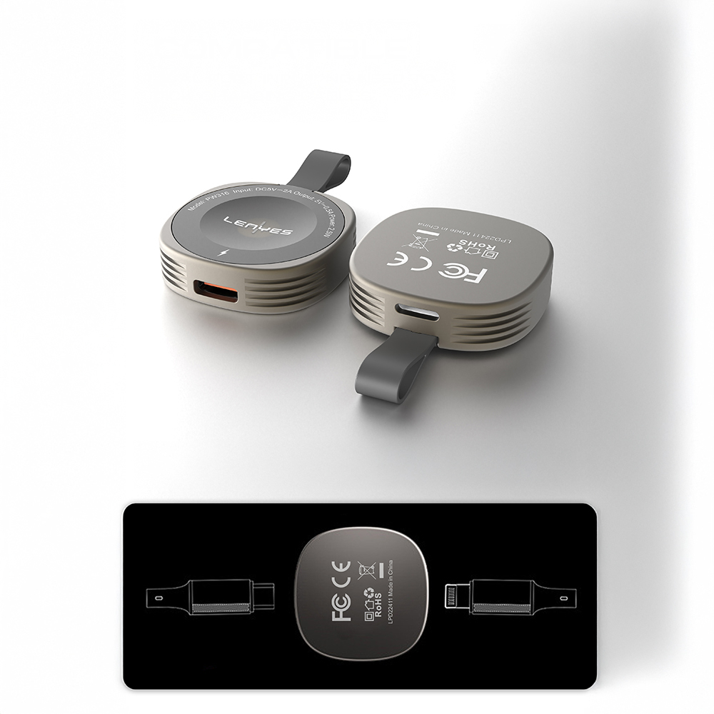 Lenyes PW316 Akıllı Saat Mini Wireless Magnetik Şarj Aleti 2.5W - 8