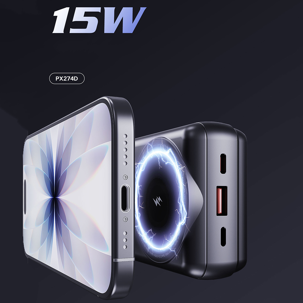 Lenyes PX274D PD 22.5W Standlı M-safe Şarj Özellikli Wireless Powerbank 15W 20000mAh - 7