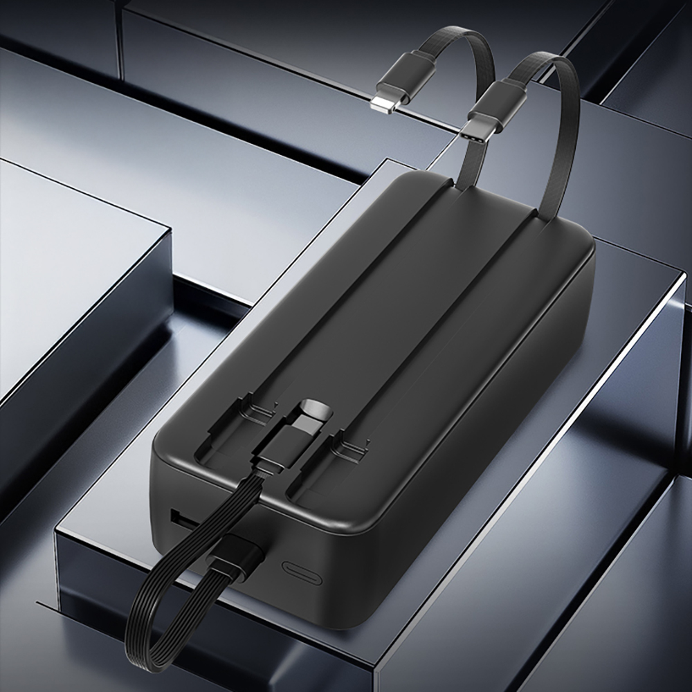 Lenyes PX355D Digital LED Display Powerbank with Type-C and Lightning Cable 22.5W 30.000mAh - 13