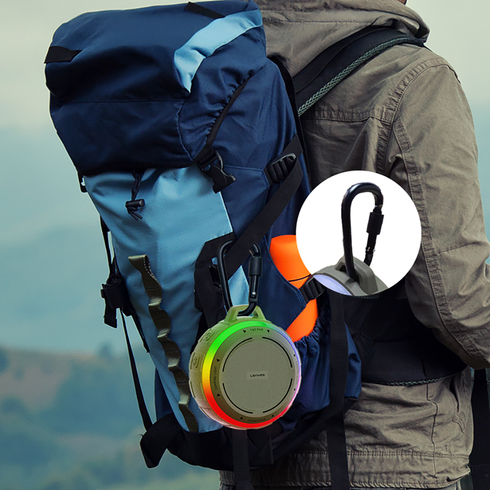 Lenyes S223 RGB Işıklı Askı Aparatlı Mini Bluetooth Speaker Hoparlör v5.3 - 15