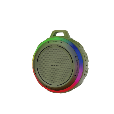 Lenyes S223 RGB Light Hanging Aparatus Mini Bluetooth Speaker Speaker V5.3 Green