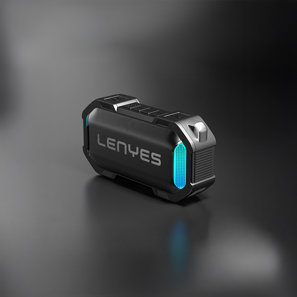 Lenyes S233 Rhythm Sensitive RGB Light Portable Waterproof TWS Bluetooth Speaker - 4