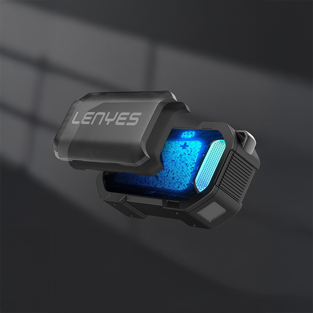 Lenyes S233 Rhythm Sensitive RGB Light Portable Waterproof TWS Bluetooth Speaker - 6