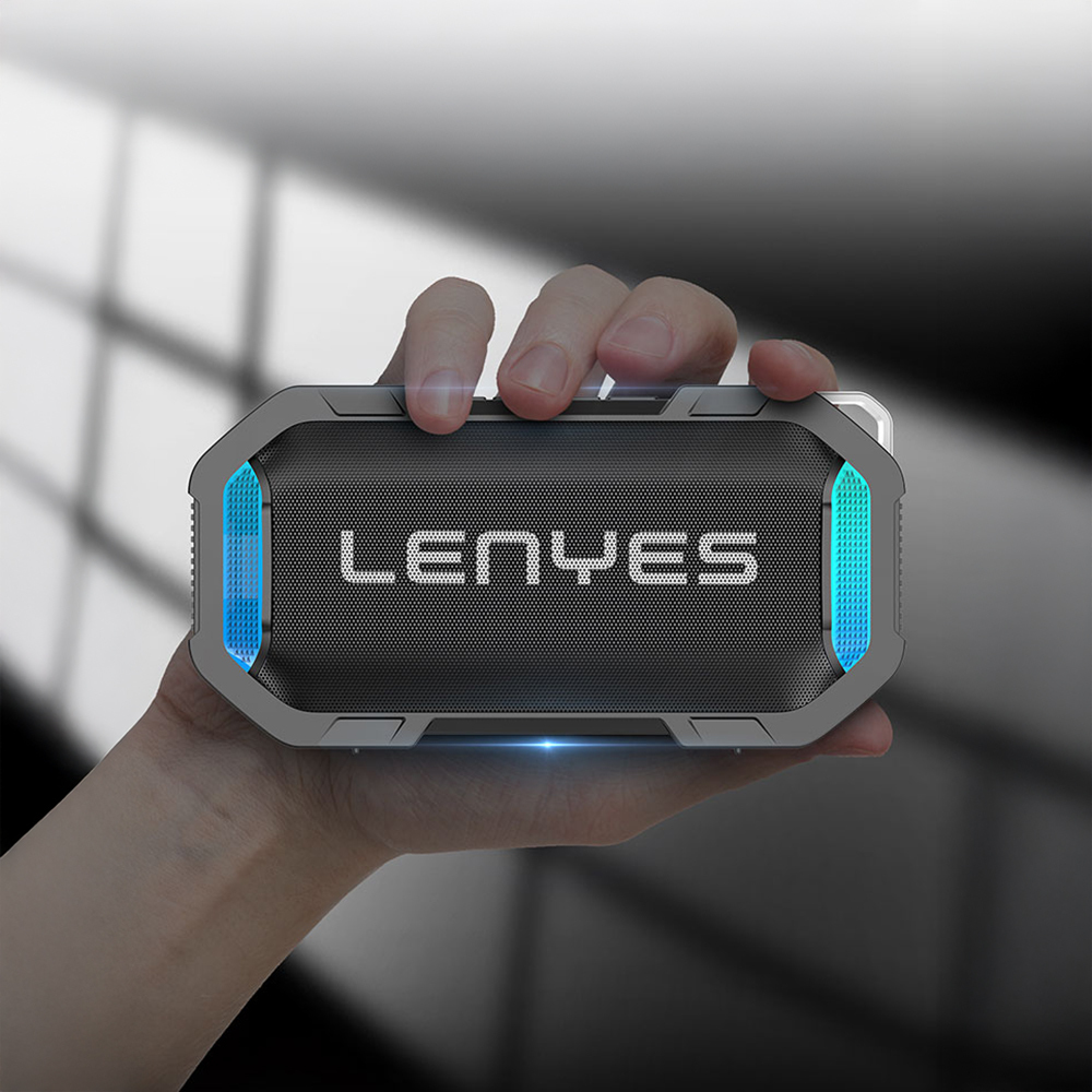 Lenyes S233 Rhythm Sensitive RGB Light Portable Waterproof TWS Bluetooth Speaker - 8