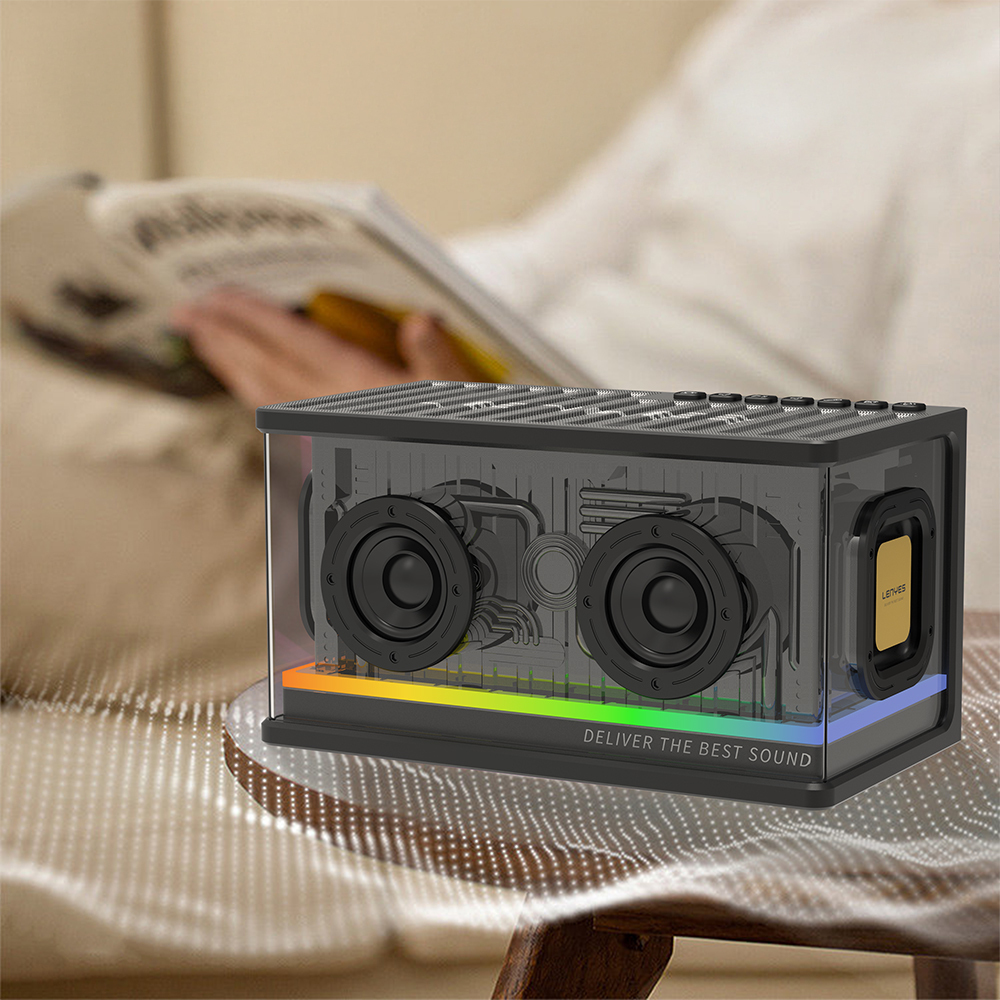 Lenyes S839 RGB Işıklı Taşınabilir TWS Bluetooth Hoparlör v5.2 - 9