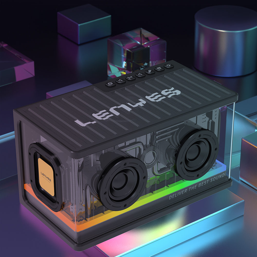 Lenyes S839 RGB Işıklı Taşınabilir TWS Bluetooth Hoparlör v5.2 - 12