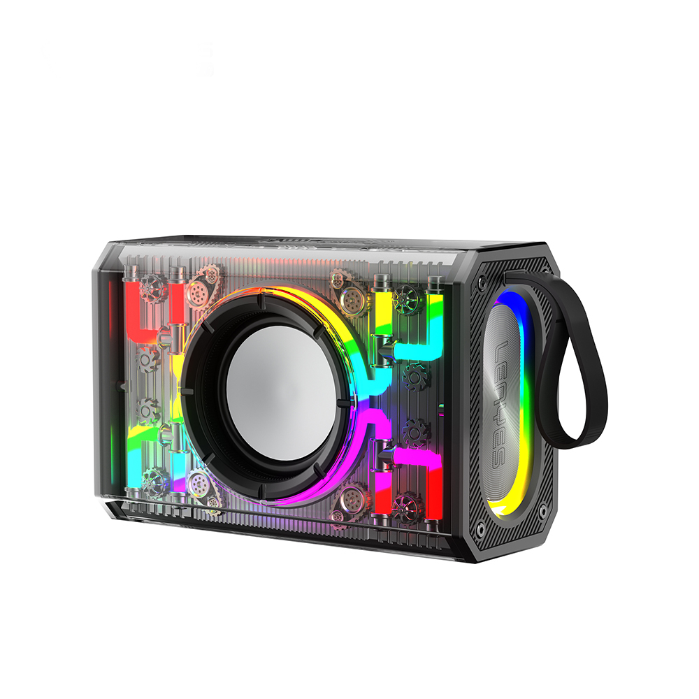 Lenyes S843 RGB Led Işıklı Taşınabilir TWS Bluetooth Hoparlör v5.3 20W - 2