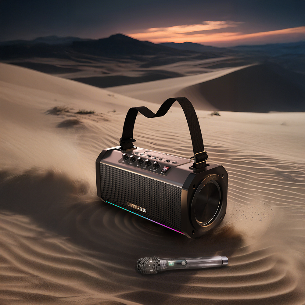 Lenyes S863 RGB Led Işıklı Mikrofonlu TWS Bluetooth Speaker Hoparlör v5.3 - 5