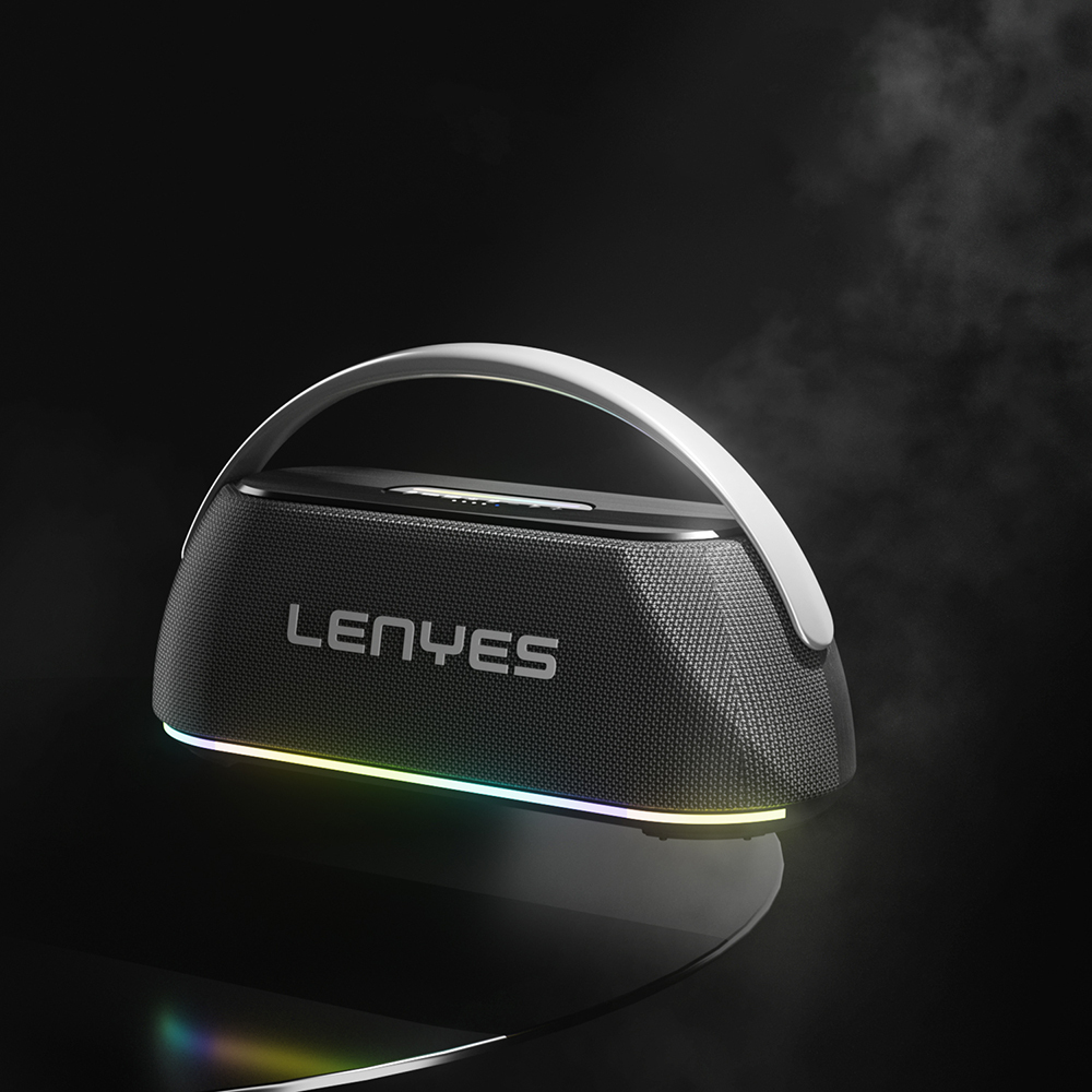 Lenyes S869 RGB Işıklı Çift Mikrofonlu Taşınabilir Bluetooth Hoparlör v5.3 - 3