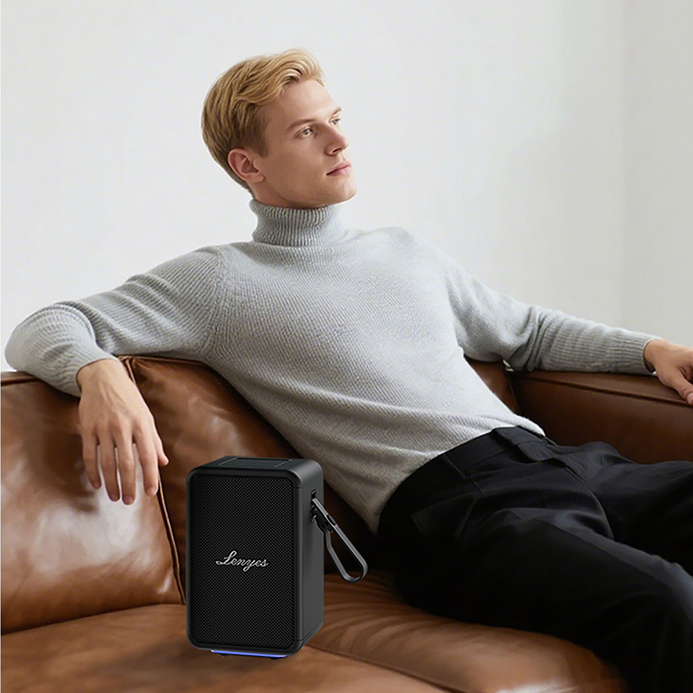 Lenyes S874 Su Geçirmez Özellikli RGB Işıklı Askılı Taşınabilir TWS Bluetooth Hoparlör v5.3 - 11