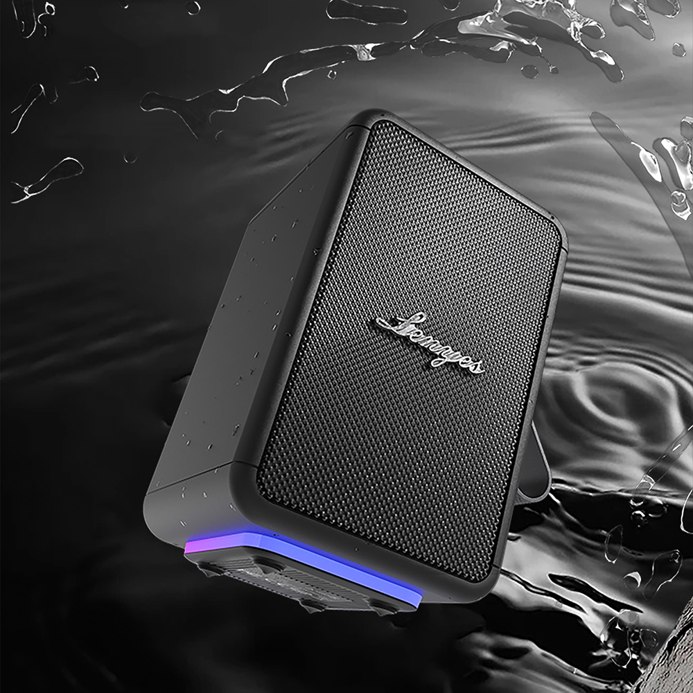 Lenyes S874 Waterproof Portable TWS Bluetooth Speaker with RGB Light and Hanging Bracket v5.3 - 9