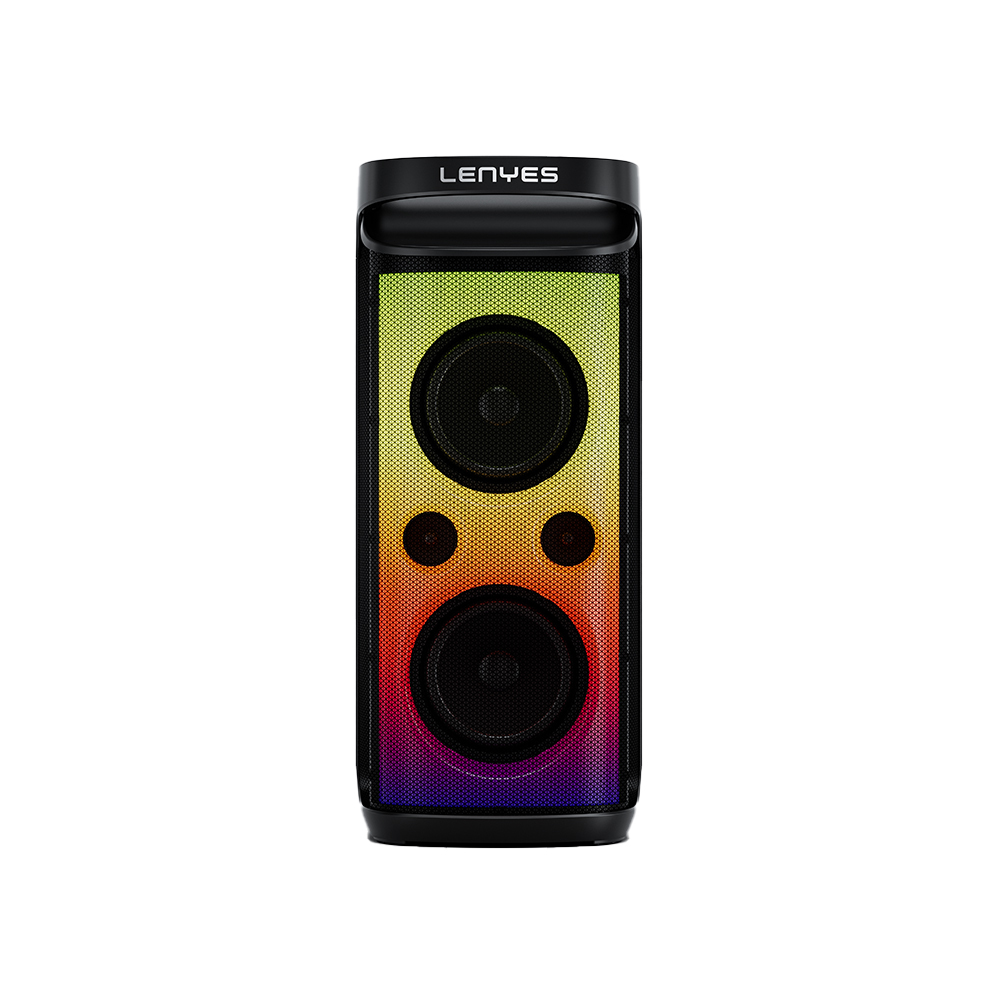 Lenyes S882 Waterproof with Microphone Multi-Input RGB Lighted TWS Karaoke FM Bluetooth Speaker v5.3 200W - 6