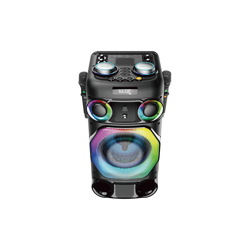 Lenyes S884 RGB Işıklı Çift Mikrofonlu Kablosuz TWS Bluetooth Speaker Hoparlör v5.3 - 2