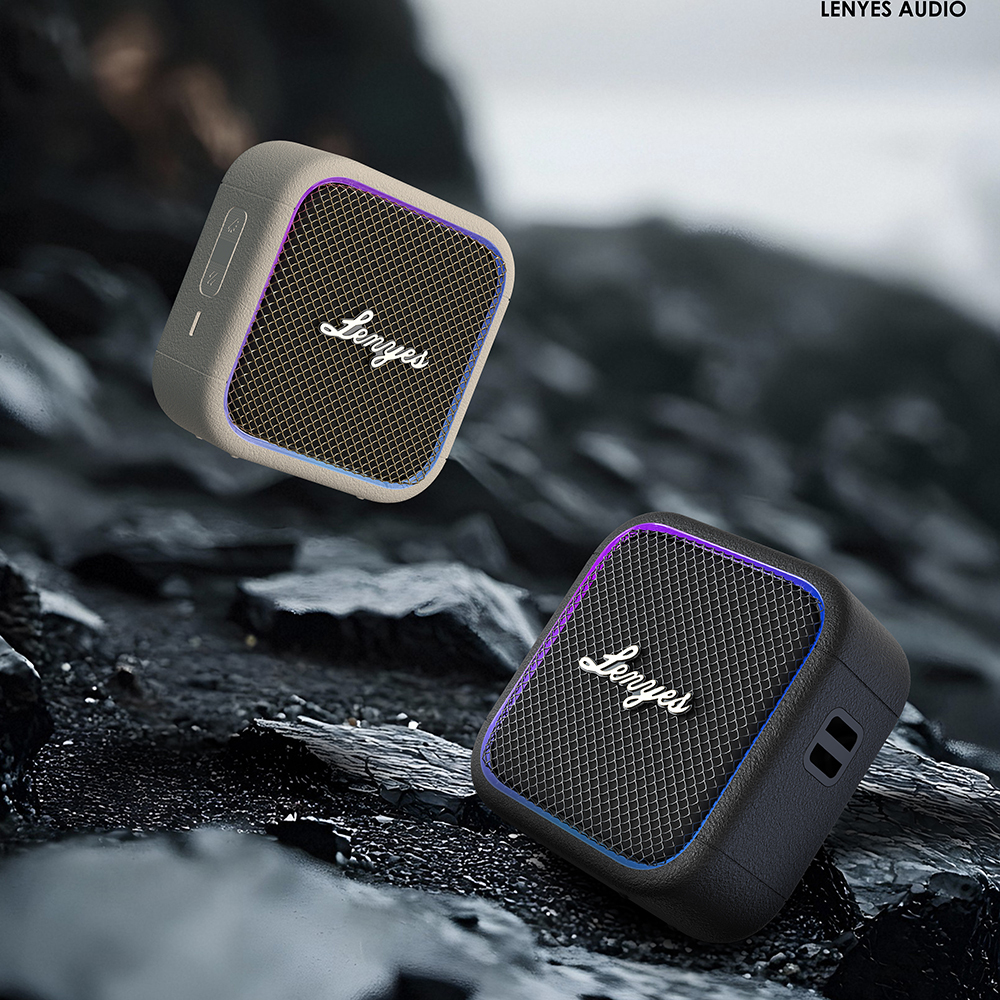 Lenyes S890 Su Geçirmez Özellikli RGB Işıklı Askılı Mini OTG-TWS Bluetooth Hoparlör v5.3 - 5