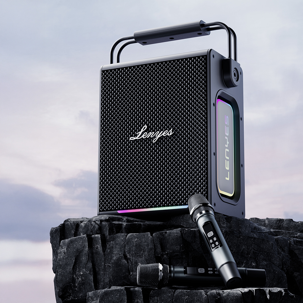 LENYES TITAN 1 Series RGB Light Dual Microphone Bluetooth Speaker v5.3 5000mAh - 5