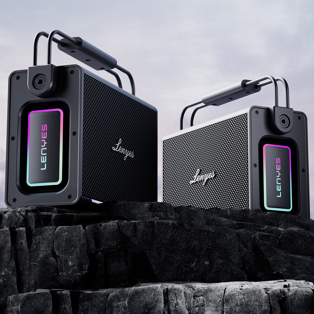 Lenyes Titan 2 Serisi RGB Işıklı Çİft Mikrofonlu Taşınabilir TWS Bluetooth Speaker Hoparlör v5.3 5000mAh - 7