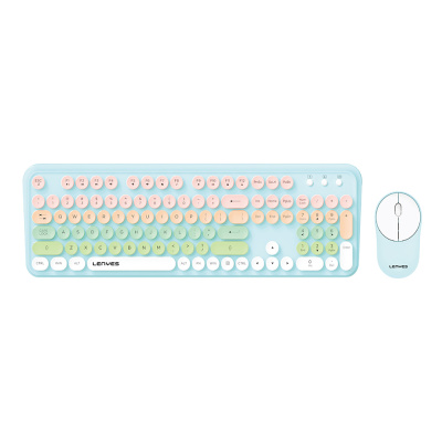 Lenyes WK103 Mechanical 2in1 2.4G Wireless Keyboard and 1600 DPI Mouse Set Blue