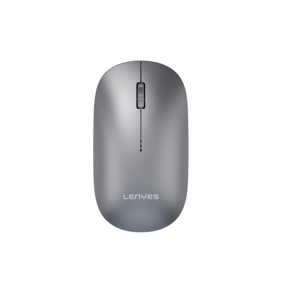 Lenyes WS103 Sessiz Buton Tasarımlı Ergonomik Çift Bluetooth Bağlantılı 2.4G Kablosuz Mouse 1200 DPI Gri