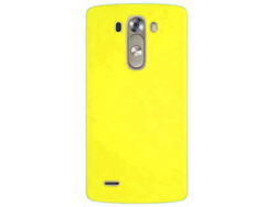 LG G3 Case Zore Premier Silicon Cover Yellow