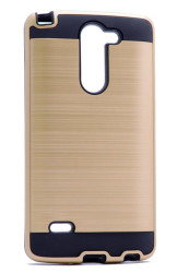LG G3 Stylus Kılıf Zore Kans Kapak Gold