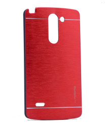 LG G3 Stylus Kılıf Zore New Motomo Kapak Kırmızı