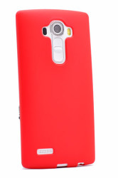 LG G4 Kılıf Zore Premier Silikon Kapak Kırmızı