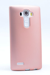 LG G4 Kılıf Zore Premier Silikon Kapak Rose Gold