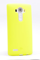 LG G4 Kılıf Zore Premier Silikon Kapak Sarı