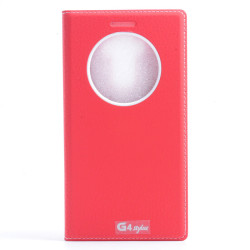 LG G4 Stylus Kılıf Zore Dolce Kapaklı Kılıf Kırmızı