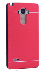 LG G4 Stylus Kılıf Zore New Motomo Kapak Kırmızı