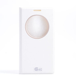 LG G4C Kılıf Zore Dolce Kapaklı Kılıf Beyaz