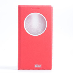 LG G4C Kılıf Zore Dolce Kapaklı Kılıf Kırmızı
