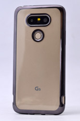 LG G5 Kılıf Zore Lazer Kaplama Silikon Siyah