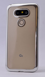 LG G5 Kılıf Zore Lazer Kaplama Silikon Gri