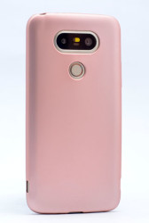 LG G5 Kılıf Zore Premier Silikon Kapak Rose Gold